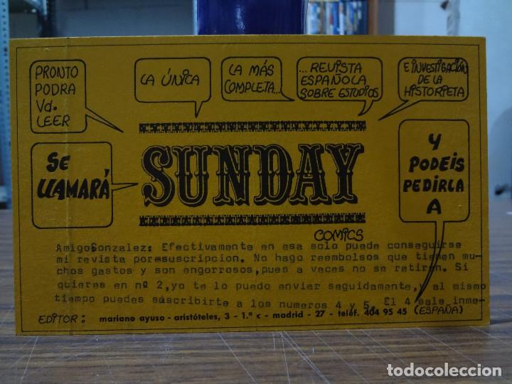 C&oacute;mics: TARJETA SUSCRIPCION SUNDAY - Foto 1