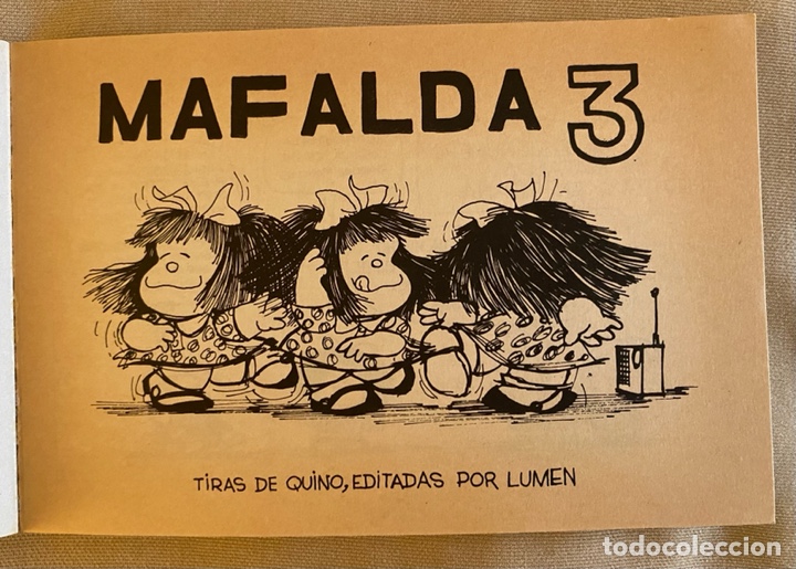 C&oacute;mics: Mafalda N&ordm; 3 Tiras de Quino . Ed Lumen - Foto 3