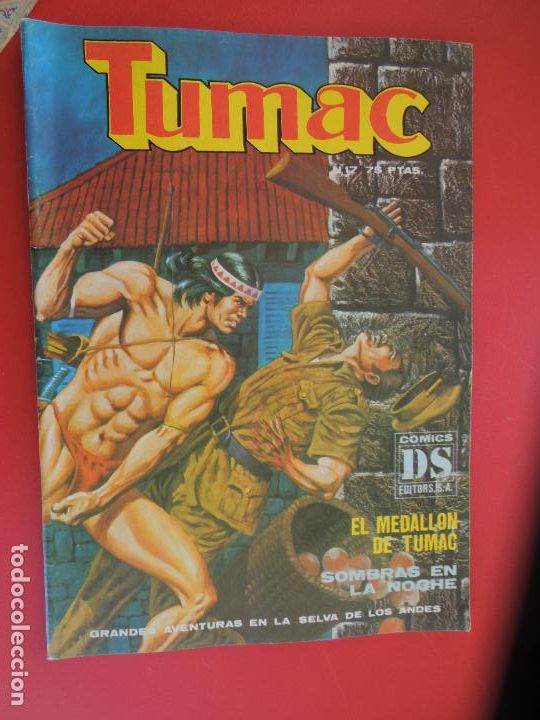 Comics: TUMAC - N&ordm; 17-EL MEDALLON DE TUMAC Y SOMBRAS EN LA NOCHE. EDICIONES DALMAU -1979