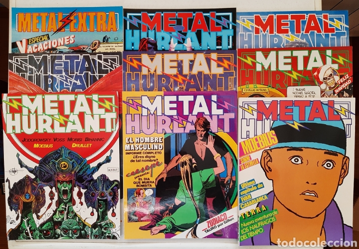 C&oacute;mics: LOTE ESPECIAL DE 9 METAL HURLANT - Foto 1