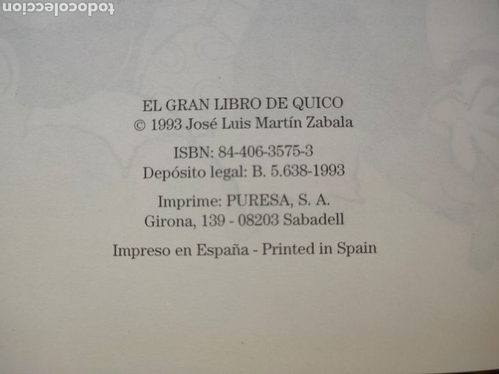 C&oacute;mics: EL GRAN LIBRO DE QUICO EL PROGRE J.L. MARTIN 1993 EDITORIAL PURESA - Foto 9