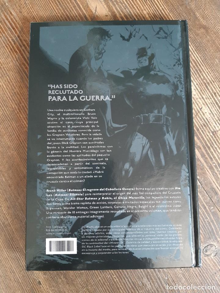 C&oacute;mics: BATMAN Y ROBIN - EL CHICO MARAVILLA (FRANK MILLER / JIM LEE)(DC BLACK LABEL / ECC) - Foto 2