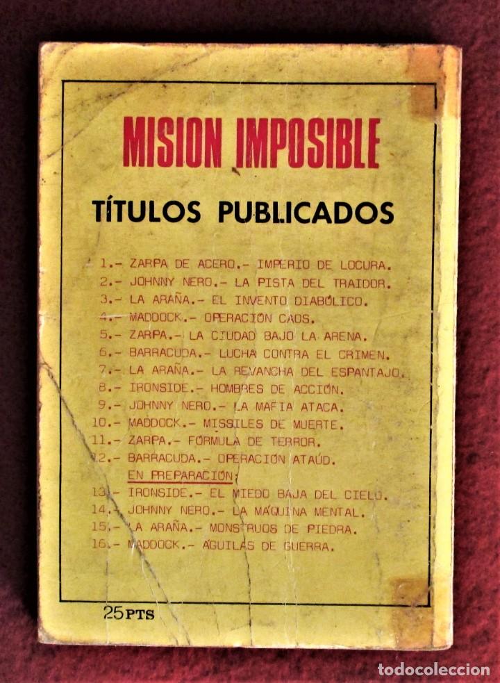 C&oacute;mics: JOHNNY NERO Mision imposible n&ordm; 9 La mafia ataca. Euredit 1971. Normal - Foto 2