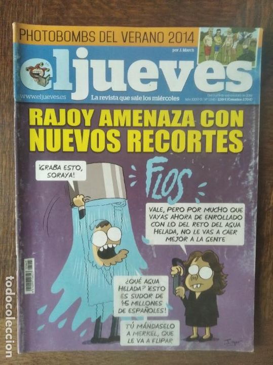 Comics : EL JUEVES N&ordm; 1945 DE 2014 - RAJOY NUEVOS RECORTES - CONTIENE POSTER: PHOTOBOMBS