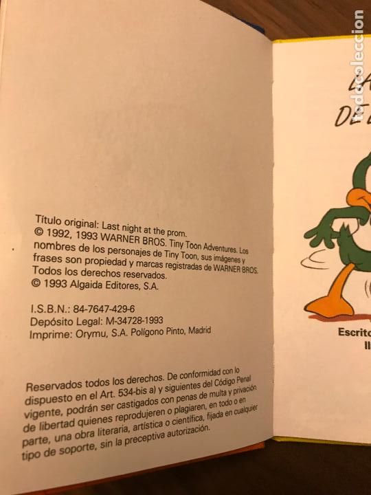 C&oacute;mics: TINY TOON N&ordm; 3, LA NOCHE DE LA FIESTA , ALGAIDA EDITORES - Foto 2