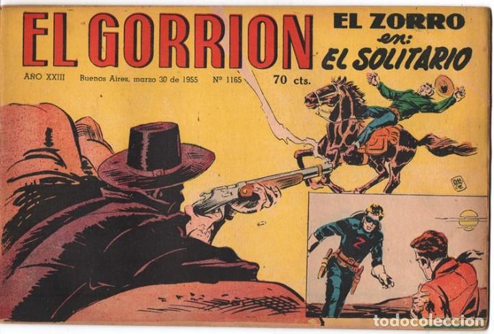 Comics: 1955 EL GORRION # 1165 RED RYDER EL ZORRO BEN BOLT PRINCIPE VALIENTE EL CAPITAN Y SUS SOBRINOS