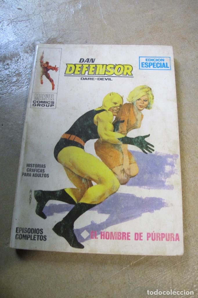 C&oacute;mics: DAN DEFENSOR. DARE-DEVIL. EL HOMBRE DE PURPURA. EDICION ESPECIAL. EDICIONES INTERNACIONALES 2 MARVEL - Foto 1