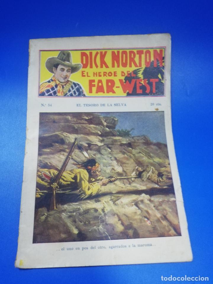 C&oacute;mics: DICK NORTON. EL HEROE DEL FAR.WEST. N&ordm; 54. EL TESORO DE LA SELVA. PAGS : 16. - Foto 1
