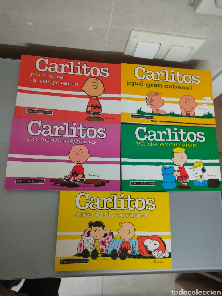 C&oacute;mics: 5x CARLITOS CIRCULO DE LECTORES 1998 SCHULZ - Foto 1