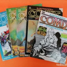 Cómics: LOTE DE CINCO COMICS ILUSTRACIÓN + COMIX INTERNACIONAL AÑOS 80. Lote 298194083