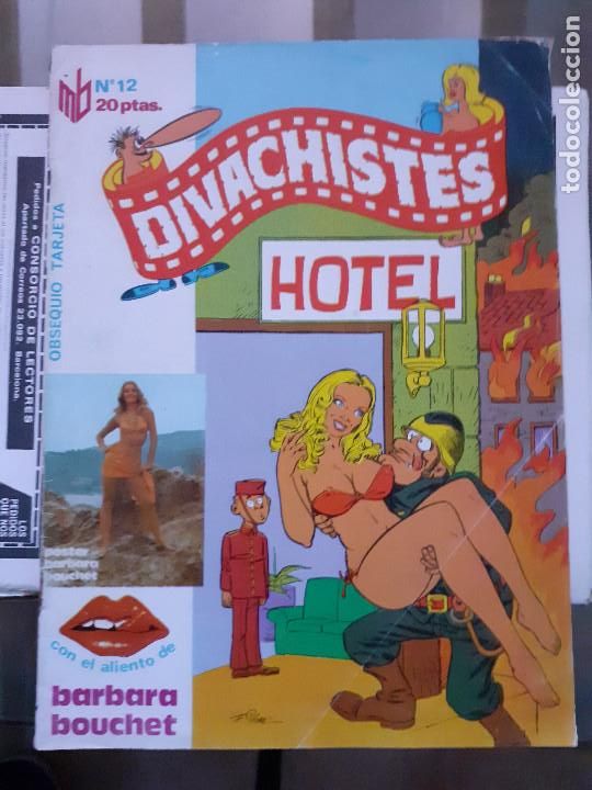 C&oacute;mics: DIVACHISTES - N&ordm; 12 - BARBARA BOUCHET- HUMOR EROTICO - MARC BEN -1977 -