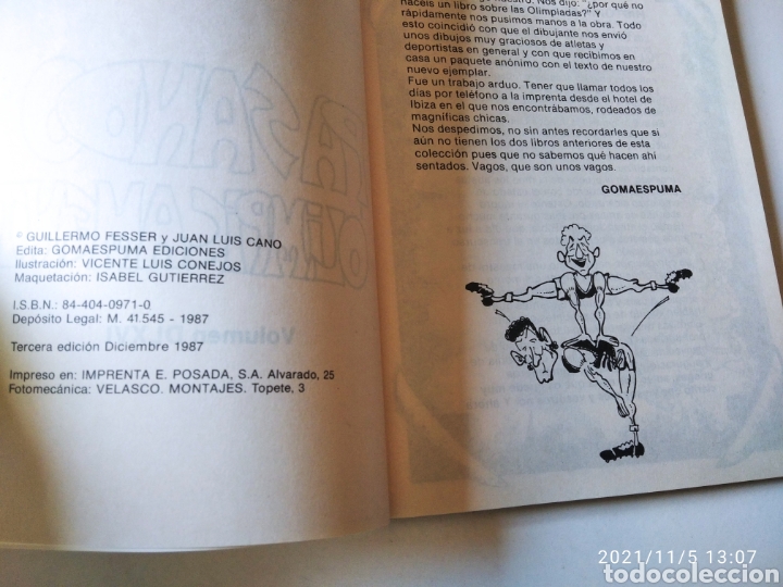 C&oacute;mics: C&oacute;mic Gomaespuma presenta pasando olimpicamenre1987 - Foto 2