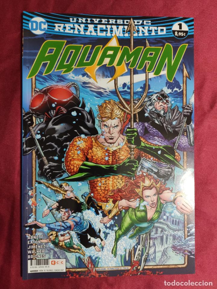 C&oacute;mics: AQUAMAN. UNIVERSO DC. RENACIMIENTO. N&ordm; 1. ECC - Foto 1