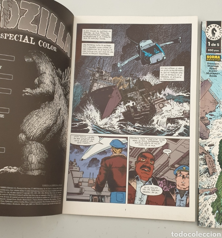 C&oacute;mics: LOTE 2 COMICS TEBEOS GODZILLA (Norma, 1998) - Foto 5