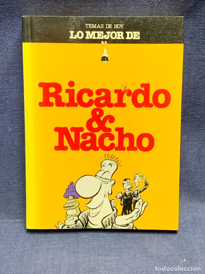 C&oacute;mics: LA MEJOR DE RICARDO Y NACHO TEMAS DE HOY 1992 19X14X2CMS - Foto 1