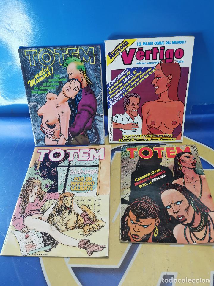 C&oacute;mics: Lote 4 comics Underground TOTEM n&ordm; 46,49,62 + Vertigo n&ordm; 3
