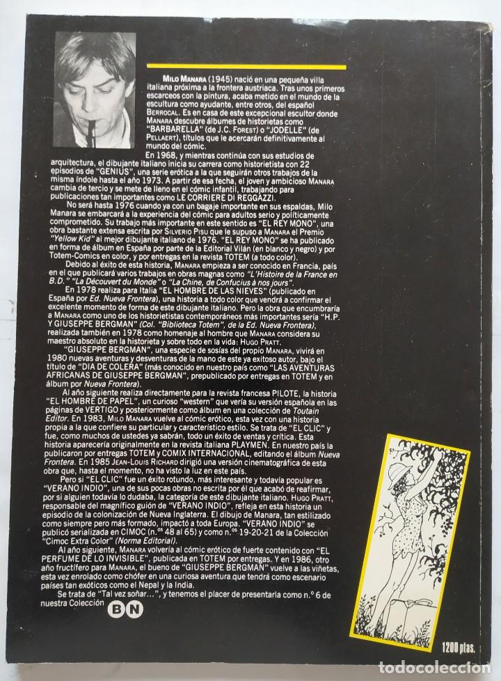 C&oacute;mics: Milo Manara Giuseppe Bergman n&ordm;6 Tal Vez So&ntilde;ar Comic Espa&ntilde;a 1987 - Foto 2