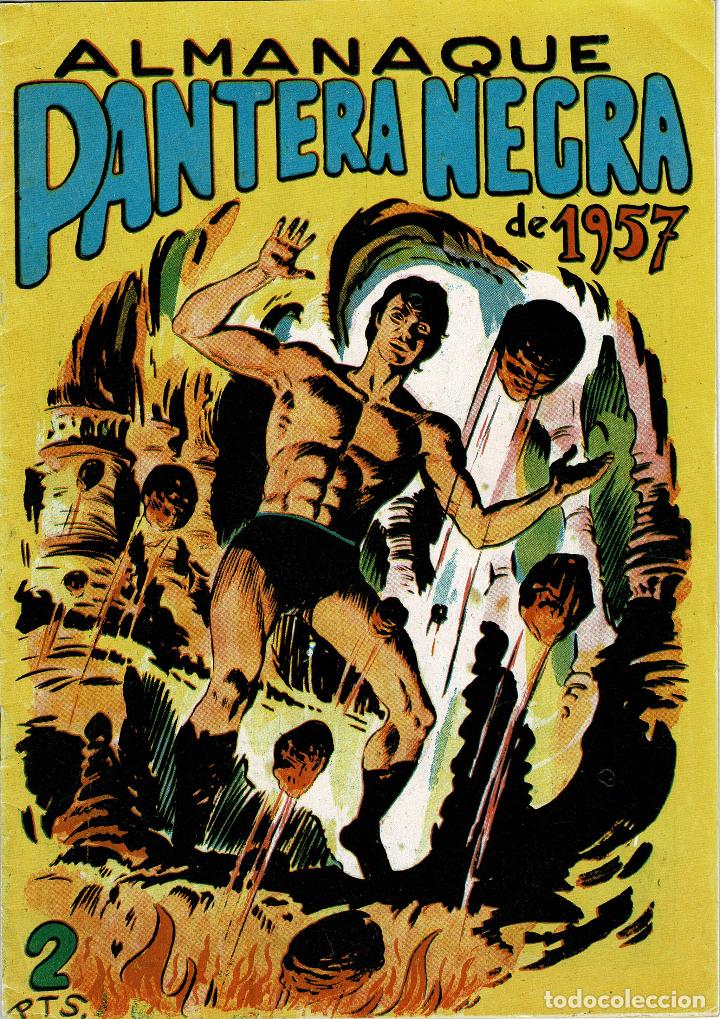 C&oacute;mics: Almanaque Pantera Negra a&ntilde;o 1957.facsimil - Foto 1