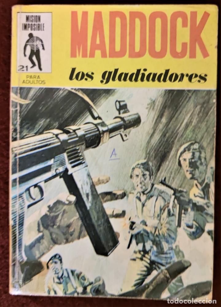 C&oacute;mics: Misi&oacute;n imposible Maddock n&ordm; 21 Los gladiadores Euredit 1971. Conservaci&oacute;n normal. - Foto 1