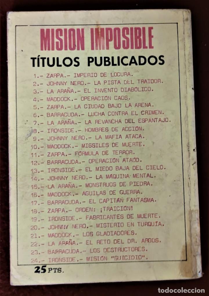 C&oacute;mics: Misi&oacute;n imposible Maddock n&ordm; 21 Los gladiadores Euredit 1971. Conservaci&oacute;n normal. - Foto 2