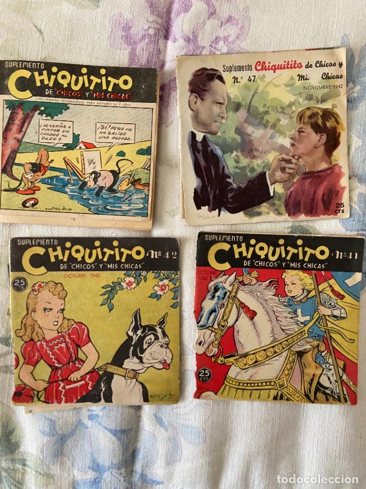 Comics: chiquitito 4 comics sin contraportada faltan los cromos y a uno todas las tapas