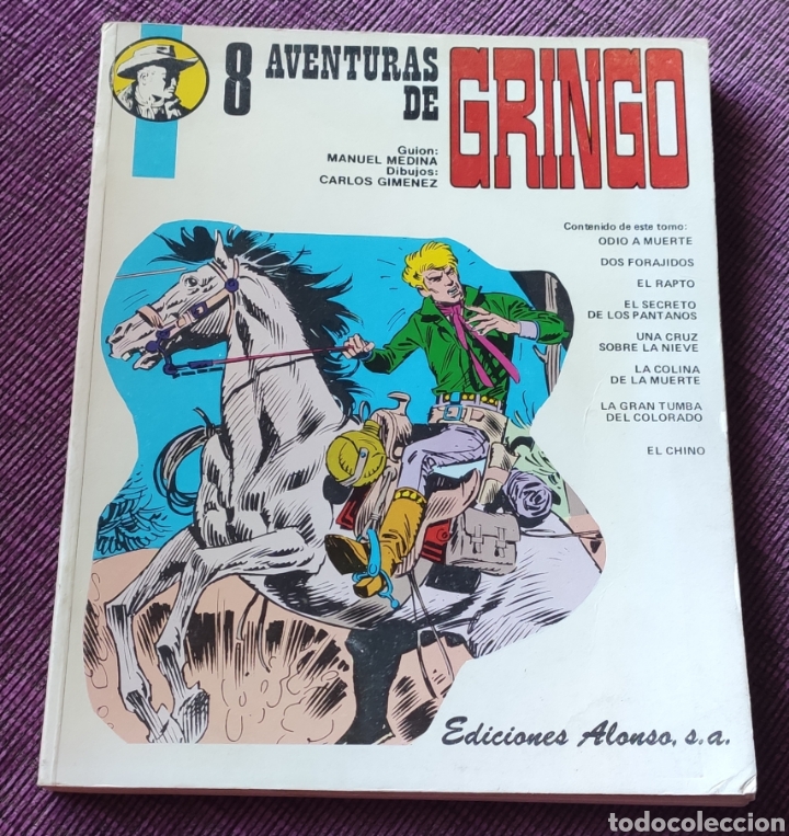 C&oacute;mics: 8 aventuras de Gringo. Ediciones Alonso. Manuel Medina. Carlos Gim&eacute;nez - Foto 1