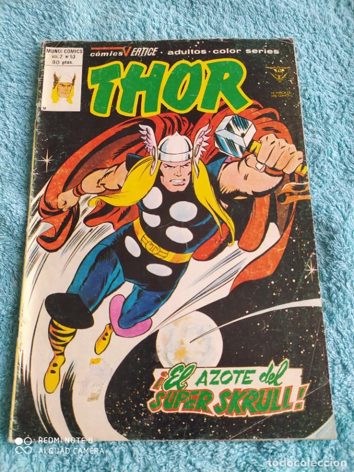 C&oacute;mics: THOR V.2 N&ordm; 53 THOR EL AZOTE DEL SUPER SKRULL VERTICE 1978 - Foto 1