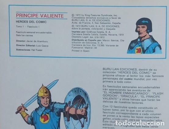 C&oacute;mics: PRINCIPE VALIENTE HEROES DEL COMIC - 5 TOMOS DE BURU LAN COMICS. - Foto 10