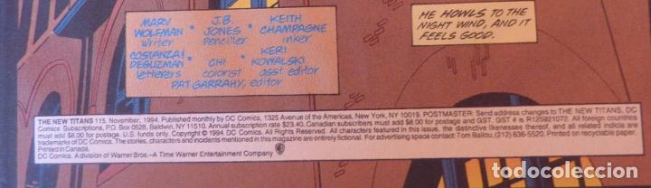 C&oacute;mics: 3 comics The New Teen Titans y 1 comic Team Titans - Foto 8