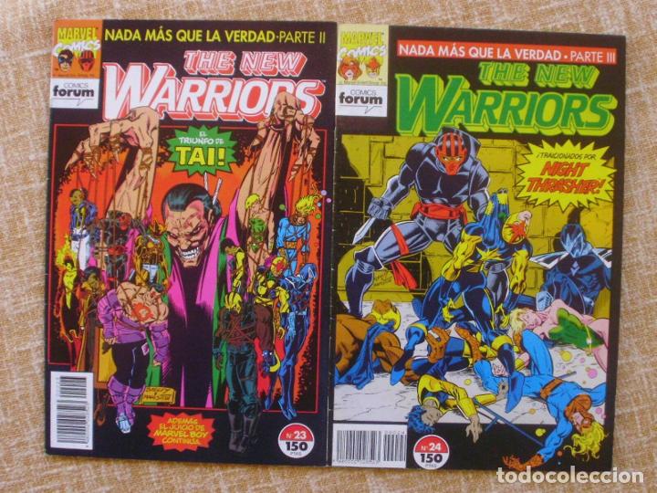 C&oacute;mics: Dos comics, The New Warriors, n&ordm; 23 y 24, Stan Lee, Comics Forum, Marvel, 1993 - Foto 1