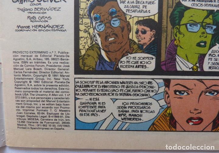 C&oacute;mics: Comic Proyecto Exterminio, forum, Stan Lee ,Numero 7, Patrulla X,1992 - Foto 3