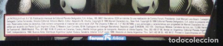C&oacute;mics: Comic Patrulla X,N&ordm; 33,1999,Marvel Comics,Forum - Foto 5
