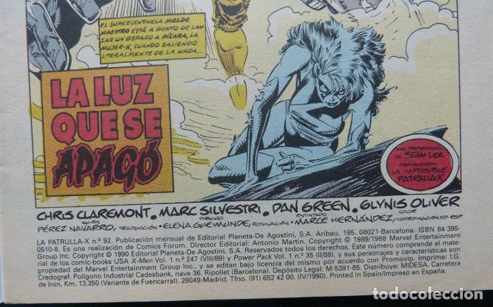 C&oacute;mics: Comic Patrulla X,N&ordm; 92,1988,Comics Forum,! El precio de la Victoria ! - Foto 5
