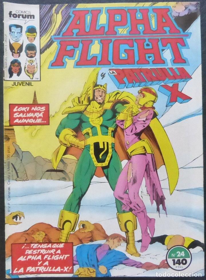 C&oacute;mics: Comic ALPHA FLIGHT,Comics Forum,Numero 24,A&ntilde;o 1986,La patrulla x - Foto 1