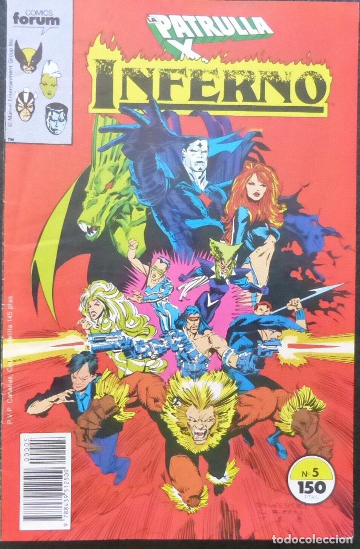 C&oacute;mics: Comic Patrulla X-INFERNO,Comics Forum,a&ntilde;o 1989,Numero 5 - Foto 2