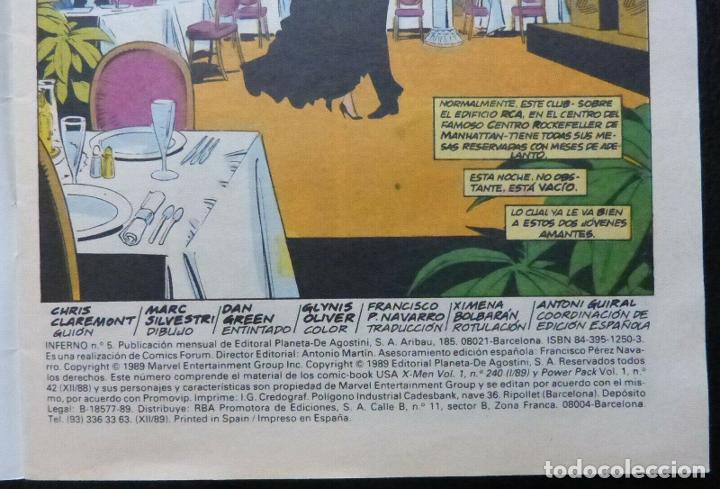 C&oacute;mics: Comic Patrulla X-INFERNO,Comics Forum,a&ntilde;o 1989,Numero 5 - Foto 3