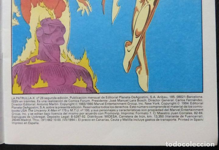 C&oacute;mics: Comic Patrulla X,A&ntilde;o 1994,Marvel Comics, Forum,2&ordf; EDICION,N&ordm; 28 - Foto 2