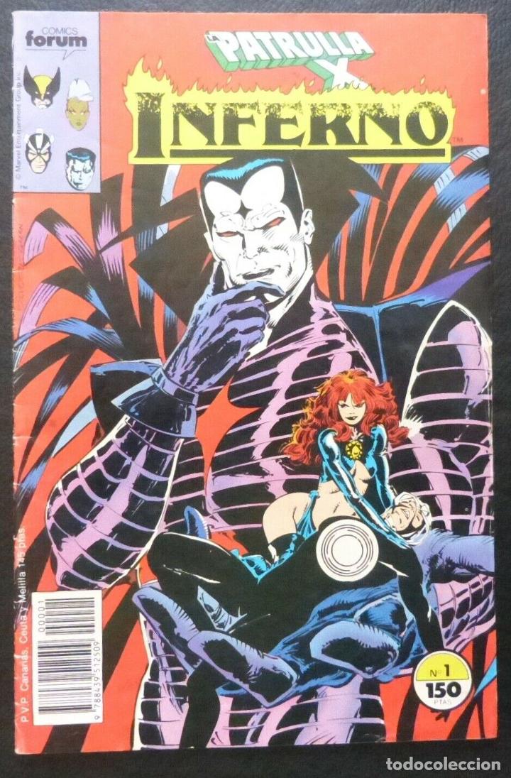C&oacute;mics: Comic Patrulla X-INFERNO,Comics Forum,a&ntilde;o 1989,Numero 1 - Foto 1