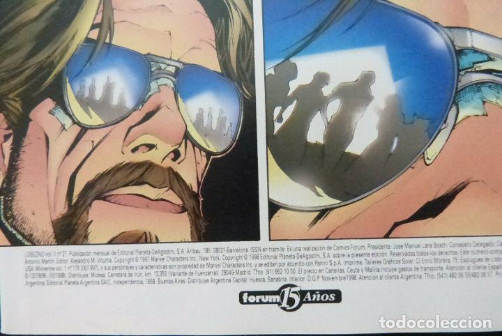 C&oacute;mics: Comic Lobezno,a&ntilde;o 1998,numero 27,Forum,Comics Marvel - Foto 3