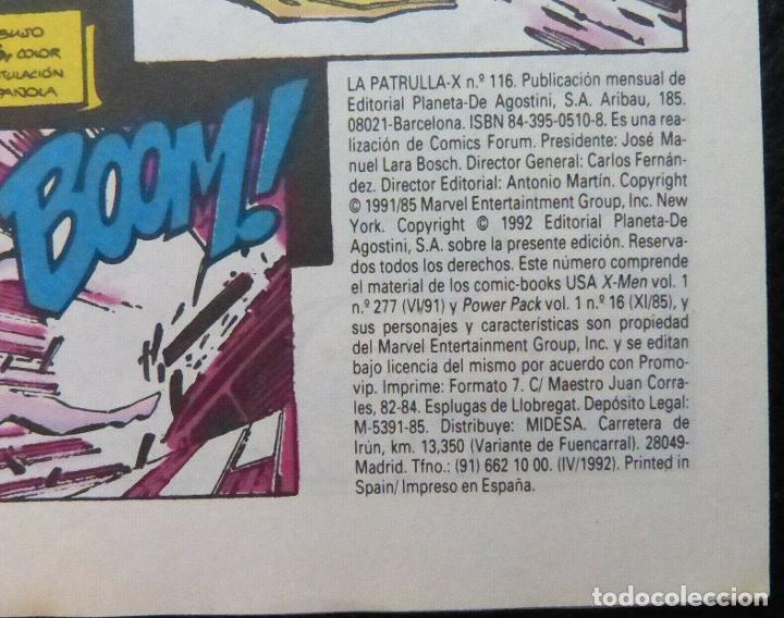 C&oacute;mics: Comic Patrulla X,N&ordm; 116,Marvel Comics,Forum,a&ntilde;o 1992 - Foto 6