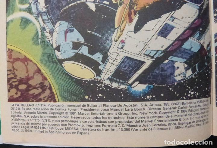 C&oacute;mics: Comic Patrulla X,Numero 114,Marvel Comics,Forum,1992 - Foto 5