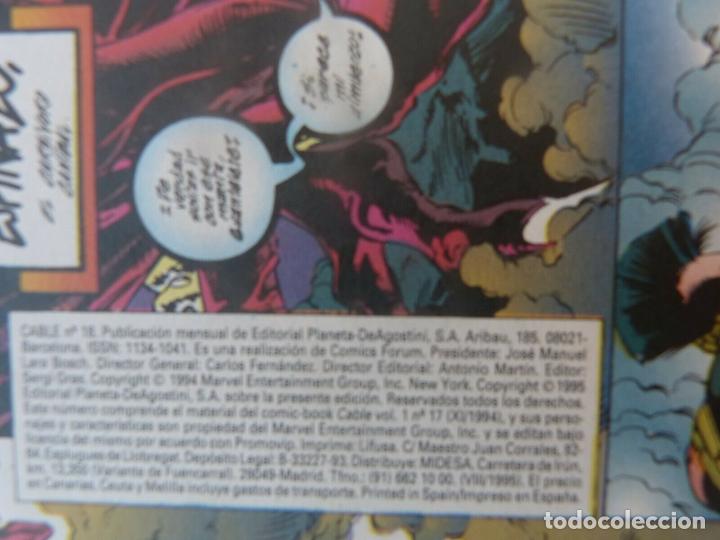 C&oacute;mics: Comic CABLE,N&ordm; 18,Marvel Comics,Forum.1995 - Foto 3