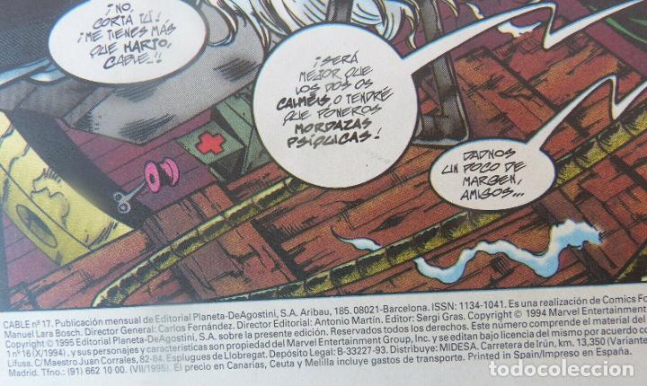 C&oacute;mics: Comic CABLE,N&ordm; 17-X-MEN, A&ntilde;o 1995,Marvel Comics,Forum-Especial 48 pags - Foto 7