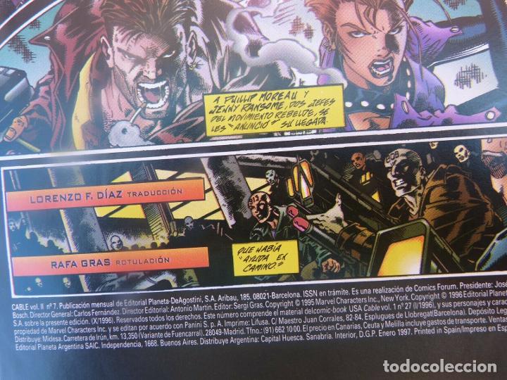 C&oacute;mics: Comic CABLE,N&ordm; 7-VOL II-X-MEN,Marvel Comics,Forum.A&ntilde;o 1996 - Foto 4