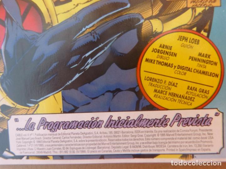 C&oacute;mics: Comic CABLE,N&ordm; 1,Vol II-Marvel Comics,X-Men-A&ntilde;o 1996 - Foto 3