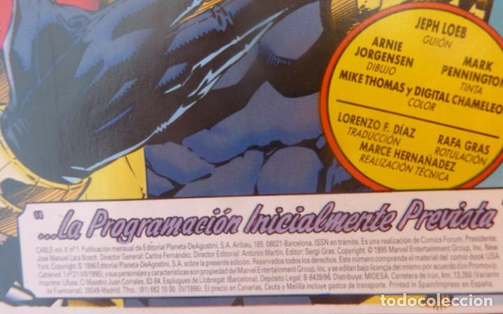 C&oacute;mics: Comic CABLE,N&ordm; 1,Vol II-Marvel Comics,X-Men-A&ntilde;o 1996 - Foto 7