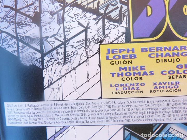 C&oacute;mics: Comic CABLE,N&ordm; 16-VOL II,Marvel Comics,Forum.A&ntilde;o 1997 - Foto 3
