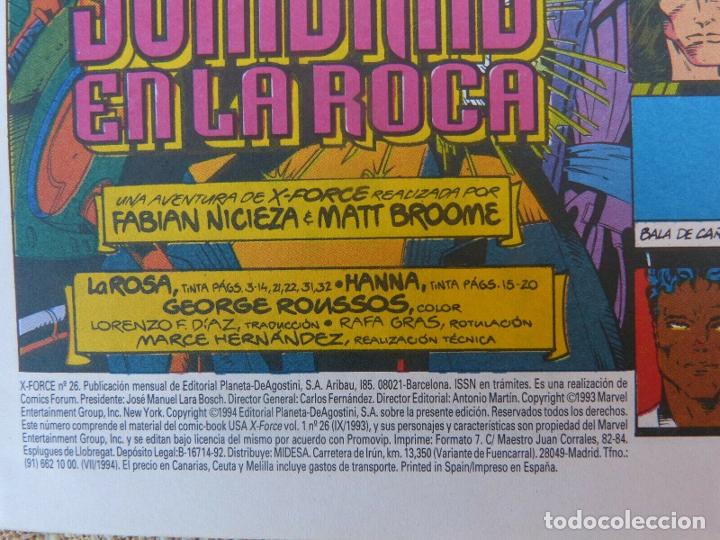 C&oacute;mics: Comic, X Force, n&uacute;mero 26, Forum, Marvel Comic, Jeph Loeb, Bud LaRosa, a&ntilde;o 1994 - Foto 5