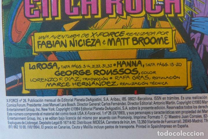 C&oacute;mics: Comic, X Force, n&uacute;mero 26, Forum, Marvel Comic, Jeph Loeb, Bud LaRosa, a&ntilde;o 1994 - Foto 6