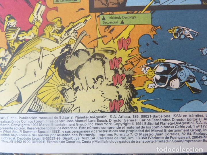 C&oacute;mics: Comic CABLE,N&ordm; 1-Especial 48 pags A&ntilde;o 1994,Marvel Comics,Forum. - Foto 4
